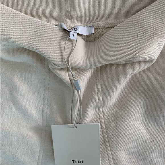 Tibi Calder sweatpants size small ivory BNWT - Picture 5 of 6